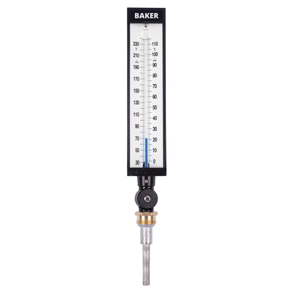 Baker Instruments 9VU35-305 Industrial Thermometer, 30 to 300 deg F (0 to 149 deg C) 9VU35-305